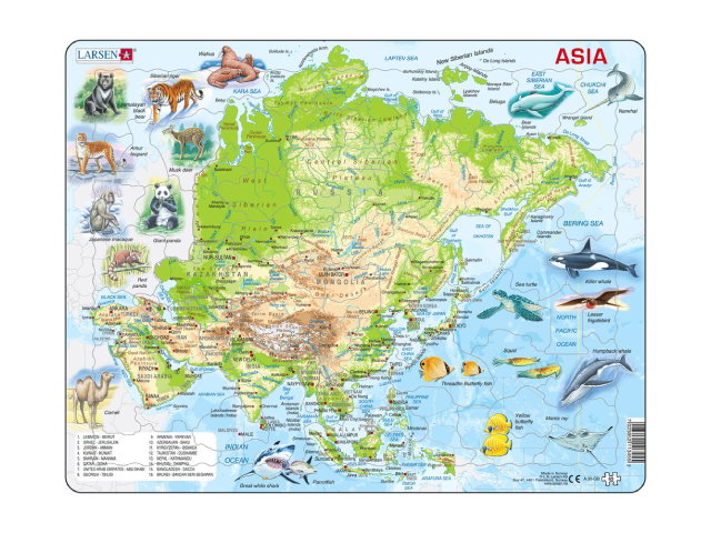 英語版アジア地図